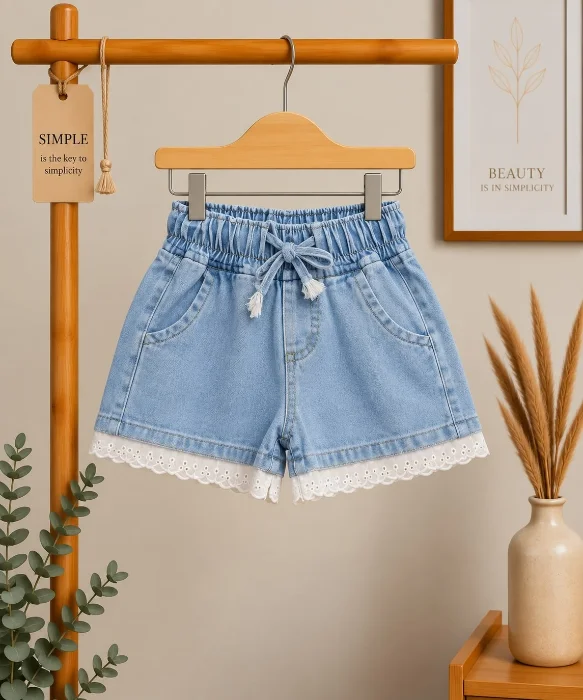 Short con Elástico y Puntilla