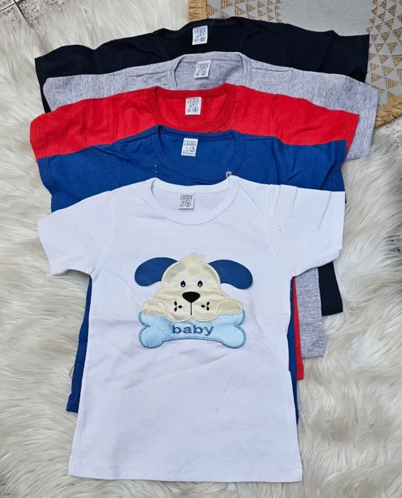 Remera Bebe Algodon Peinado