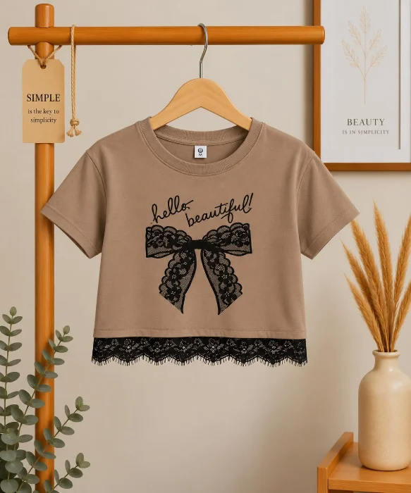 Pupera Coquette con Puntilla Algodón Peinado