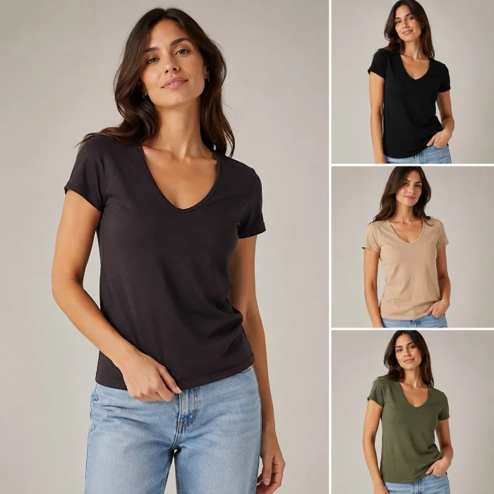 Remera de Dama Cuello V