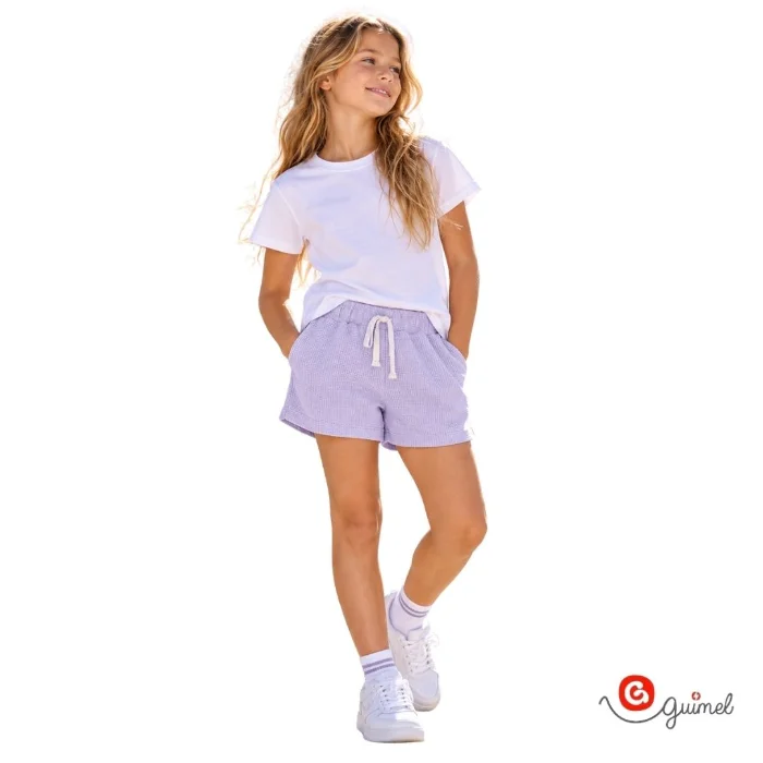 4312 Short Nena Teen Wafle Finito Wide Sueltito