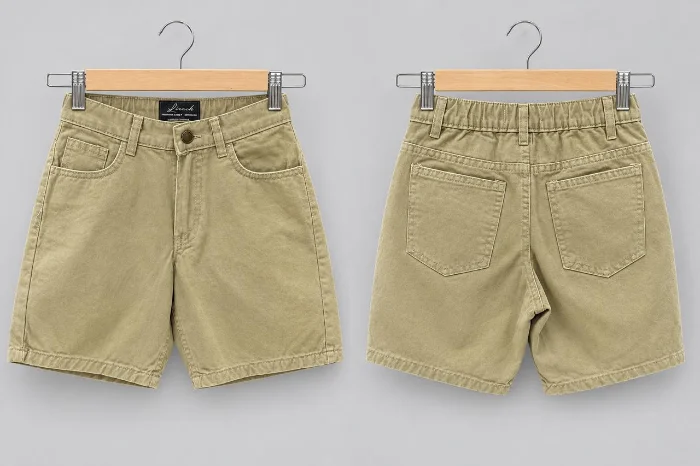 Bermudas Gabardina