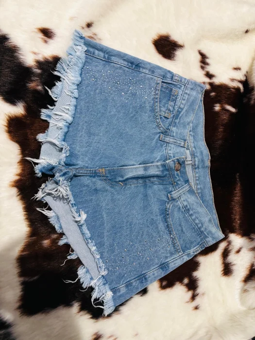 Short Rígido con Brillos