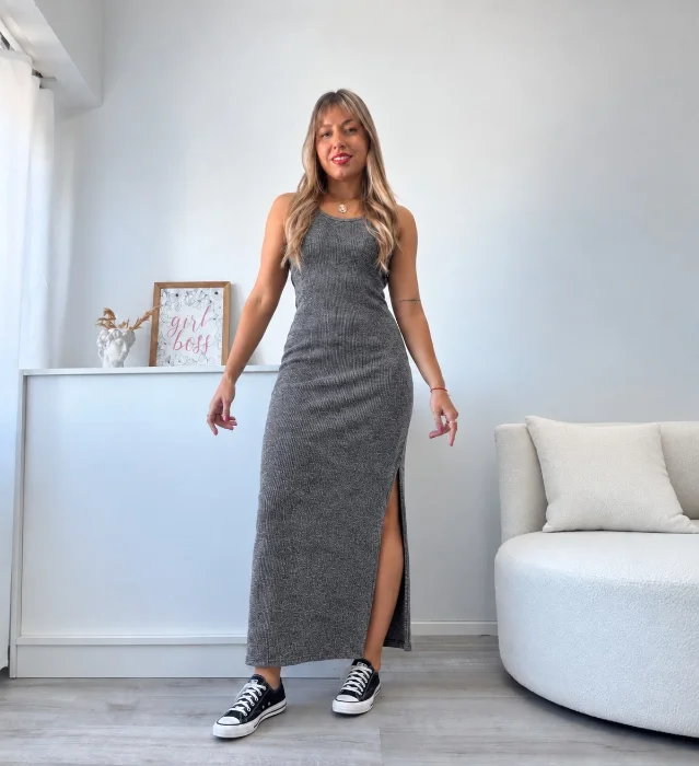 Vestido Largo Nevado Morley