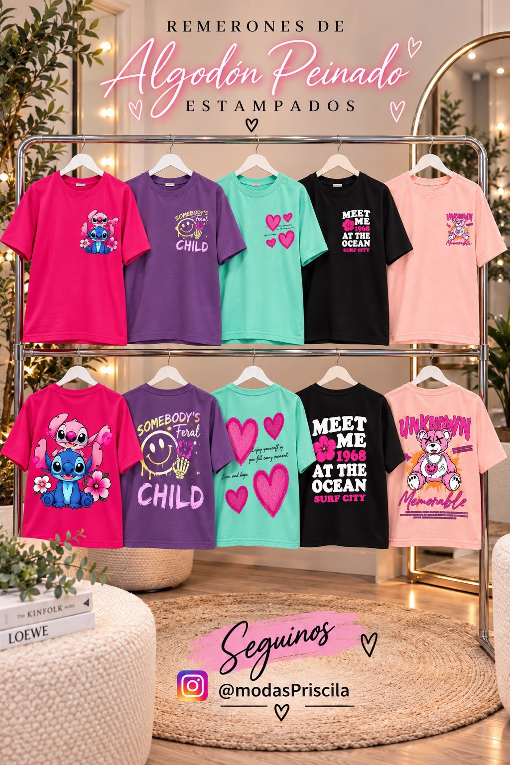 Remerones Algodón Estampados - Imagen 3