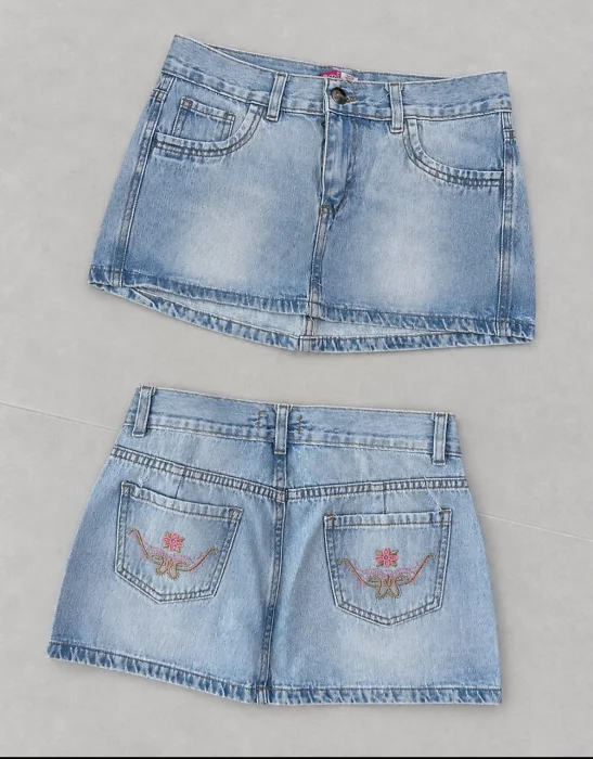 Pollera y Short Jean