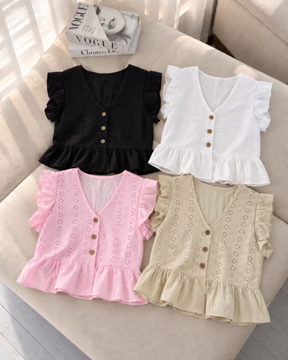 Blusa Broderie con Polin - Imagen 3