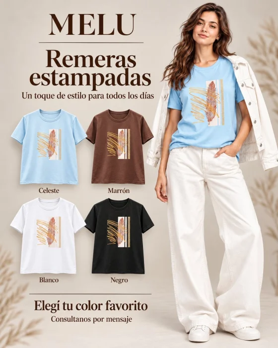 Remera Algodon 90%