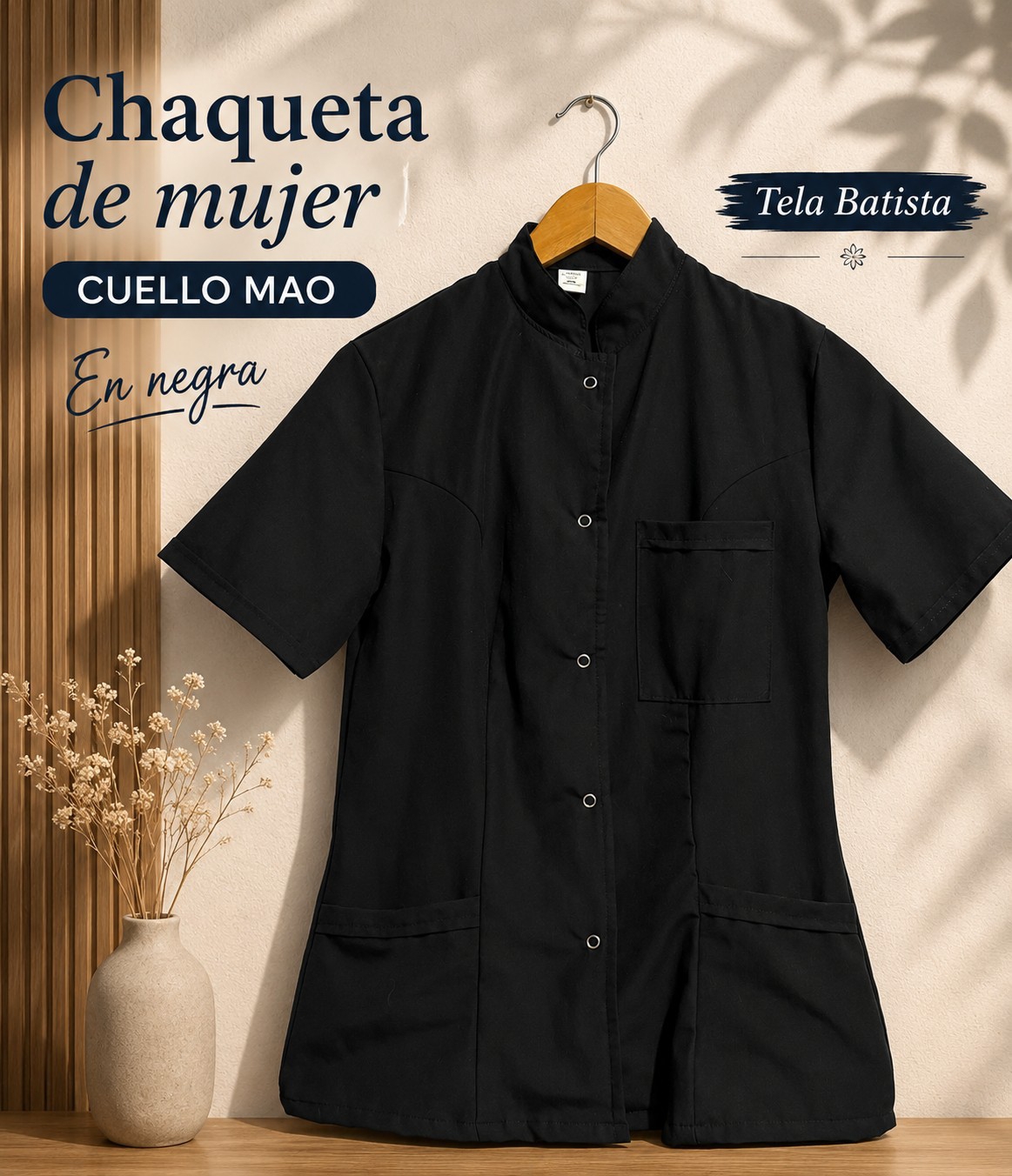 Chaquetas Medicas Cuello Mao - Imagen 3