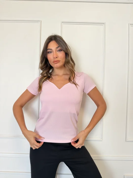 Remera Escote Corazon(luna)