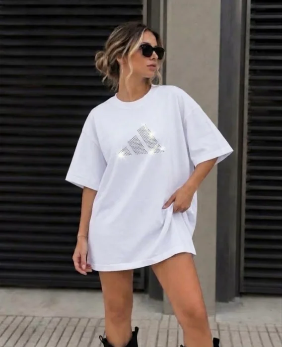 Remeron Algodón Peinado con Strass