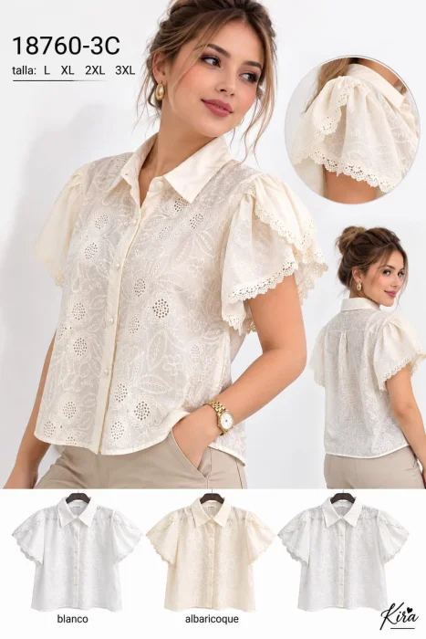 Camisa Broderie