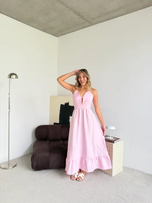 Vestido en Lino Espiga (valery)