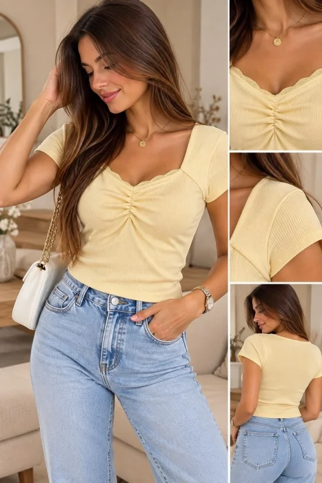 Cuello Espejo con Encaje