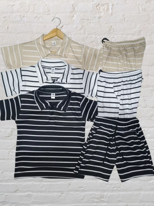 Conjunto Chomba Wafle Rayado Nene