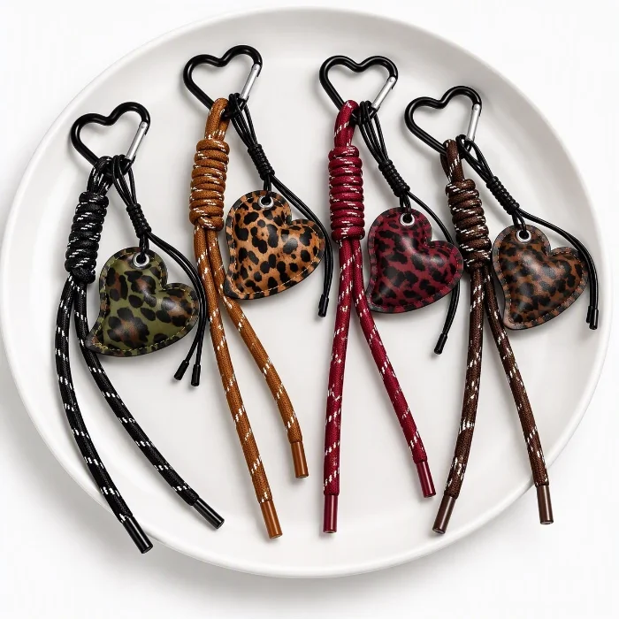Llavero Corazon Animal Print