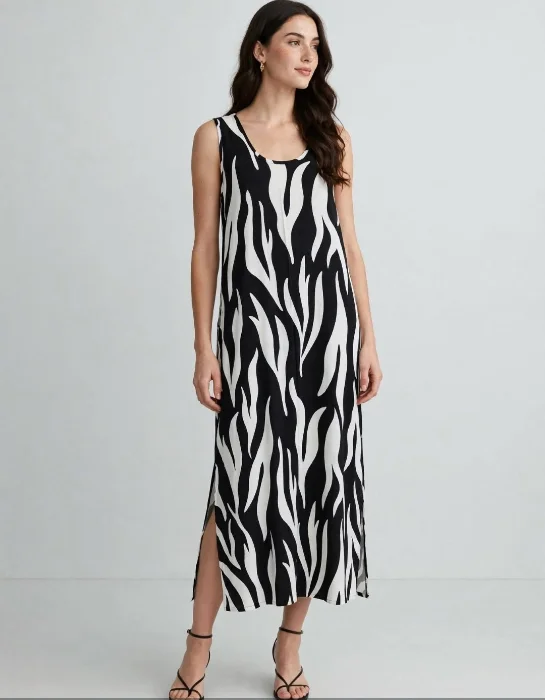 Vestido de Lino Largo.