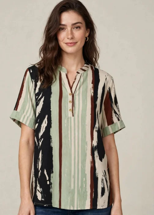 Camisa Cuello Mao.