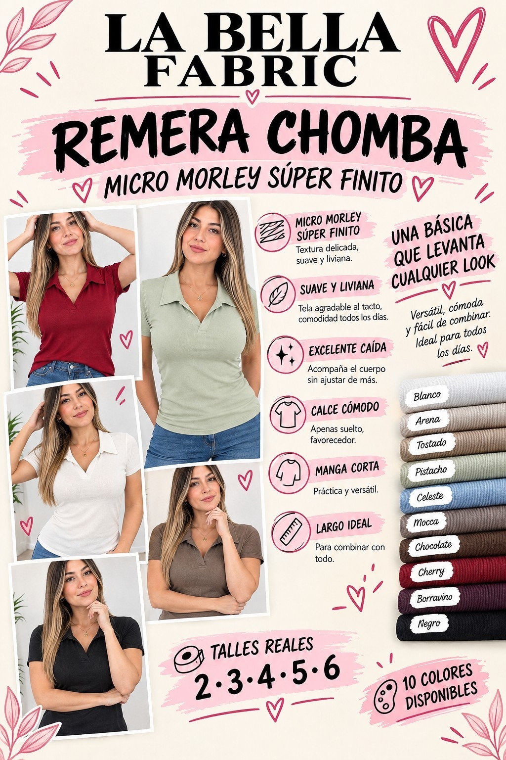 Remera Chomba X Talles - Micro Morley Viscosa - Imagen 2