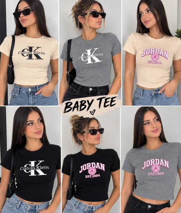Baby Tee Marcas  por Pack de 10