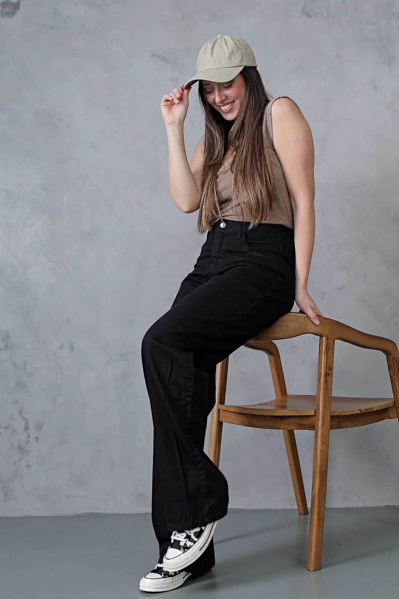Wide Leg Negro Rigido! Liso! - Imagen 4