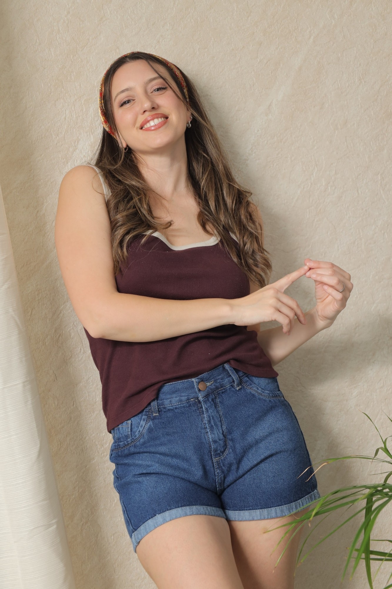 Short Mom Azul Stone! con Dobladillo! - Imagen 5