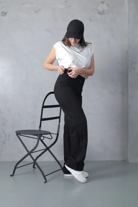 Wide Leg Negro con Regulador! Rigido