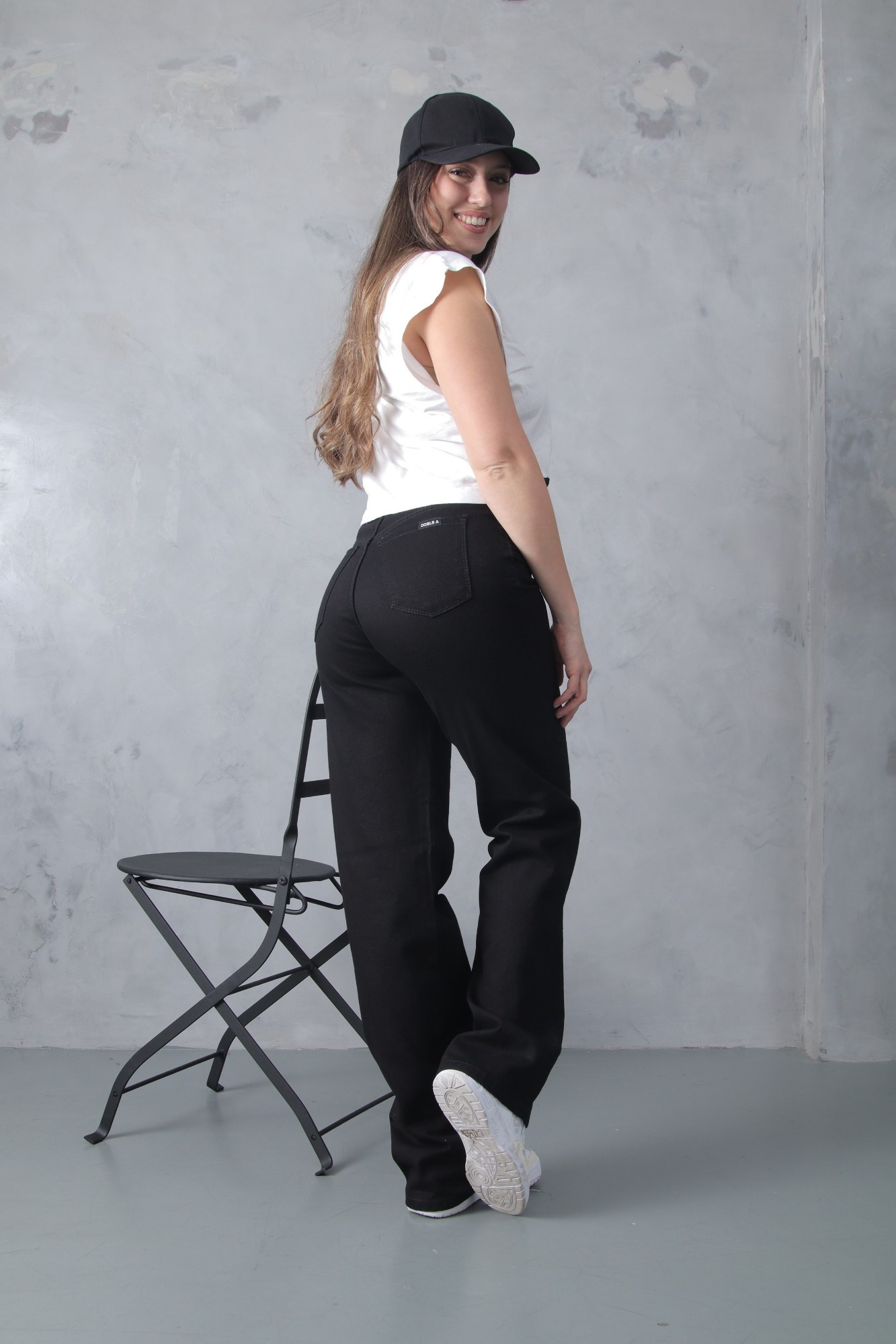 Wide Leg Negro con Regulador! Rigido - Imagen 2