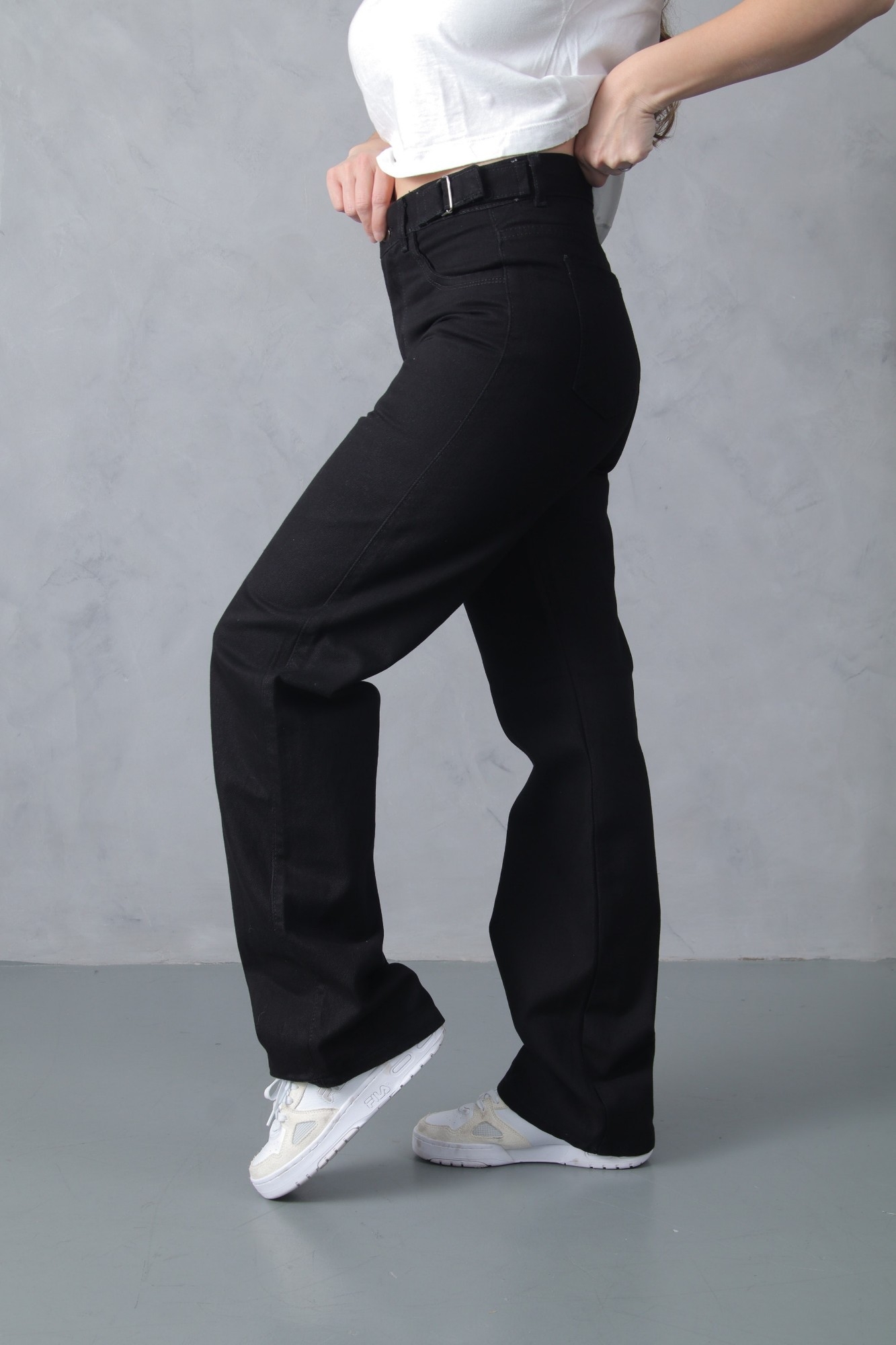 Wide Leg Negro con Regulador! Rigido - Imagen 6