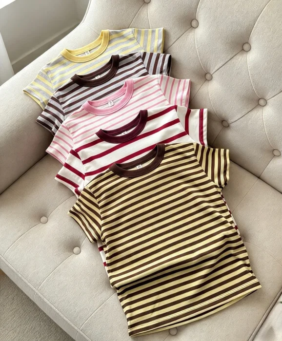 Remeras Rayadas Combinadas