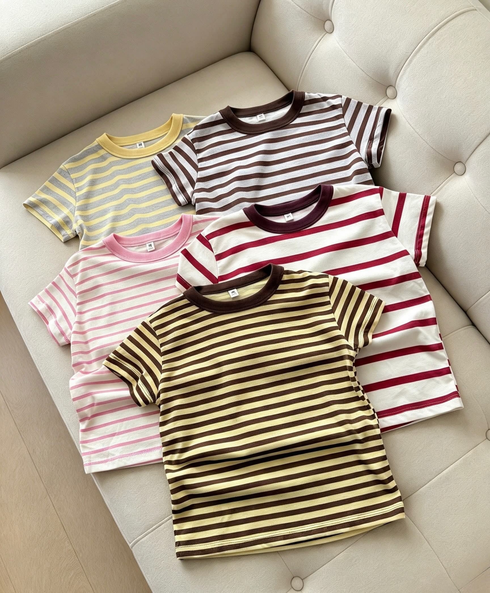 Remeras Rayadas Combinadas - Imagen 2