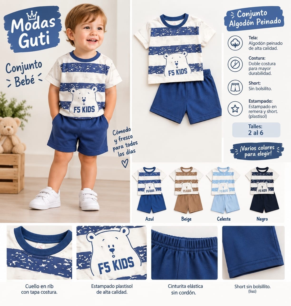 Conjunto de Bebé  Algodón - Imagen 2