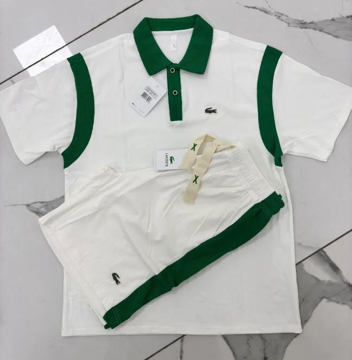 Conjunto Lacosst Importado Tela Tramada Algodon