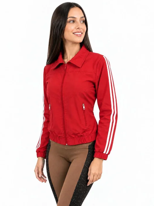 Campera de Bengalina Elastizado con Tiras