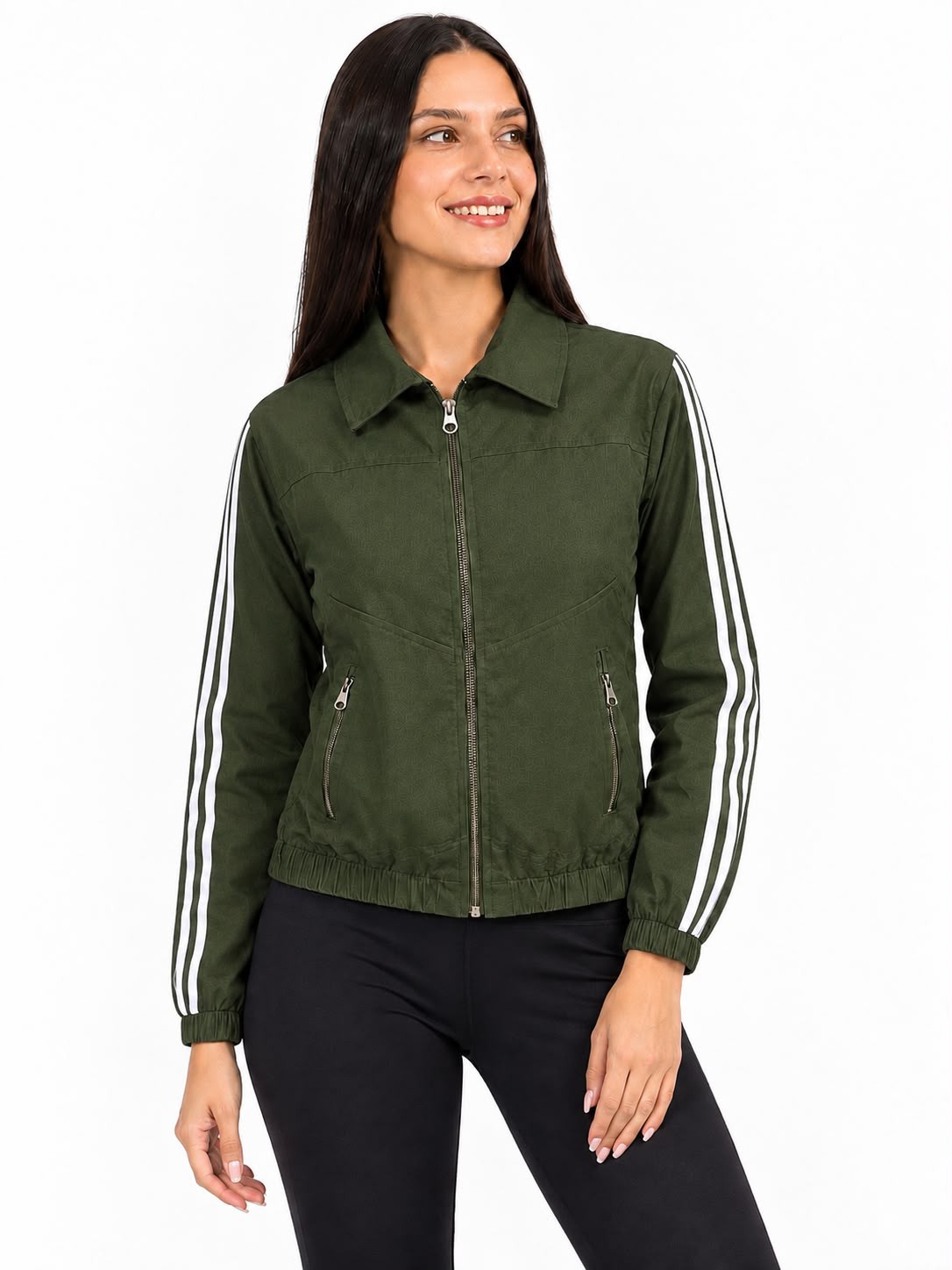 Campera de Bengalina Elastizado con Tiras - Imagen 2