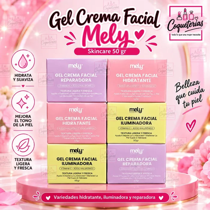 Crema Facial en Gel Mely