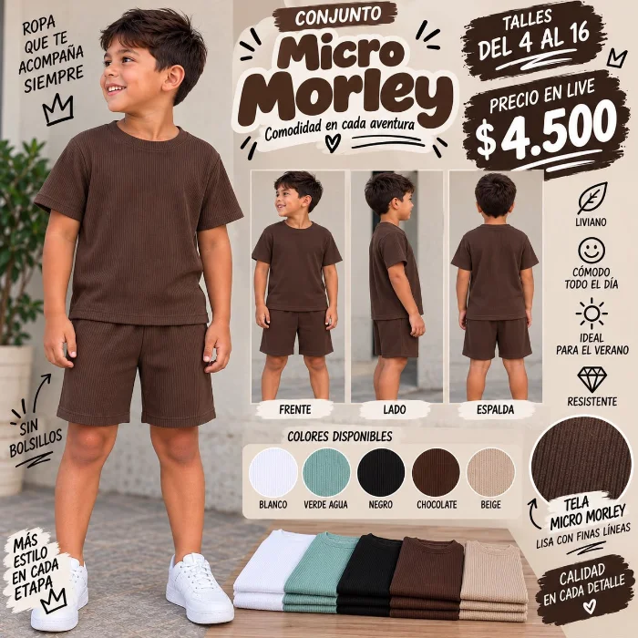 Conjunto Mircro Morley de Nene del 4 al 16