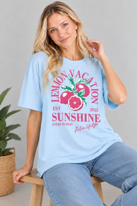 Remeron Oversize Estampa Sunshine
