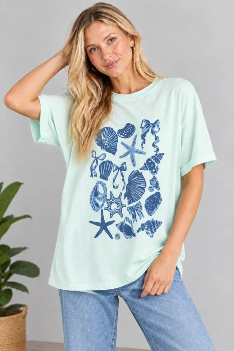 Remeron Oversize Estampa Mar