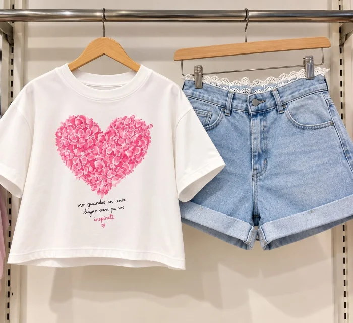 Short Jean con Puntilla