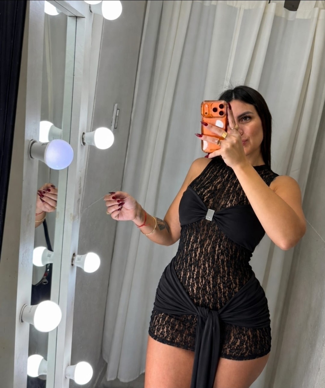 Vestido Encaje Lazo - Imagen 2