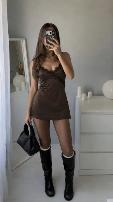 Vestidos/vestidos/vestido Corto/vestido Acampanado/vestido Encaje/vestido para Salir