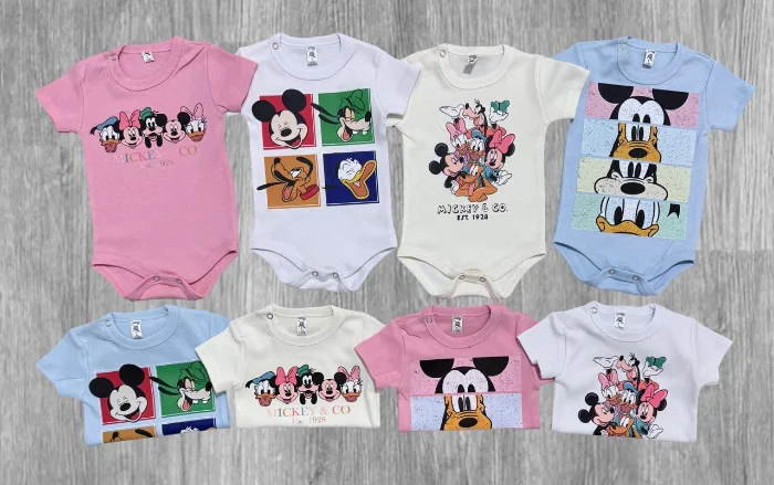 Body Minnie / Mickey Manga Corta