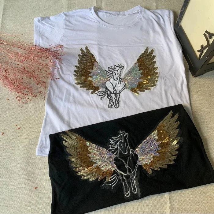Remeras con Lentejuelas Dama