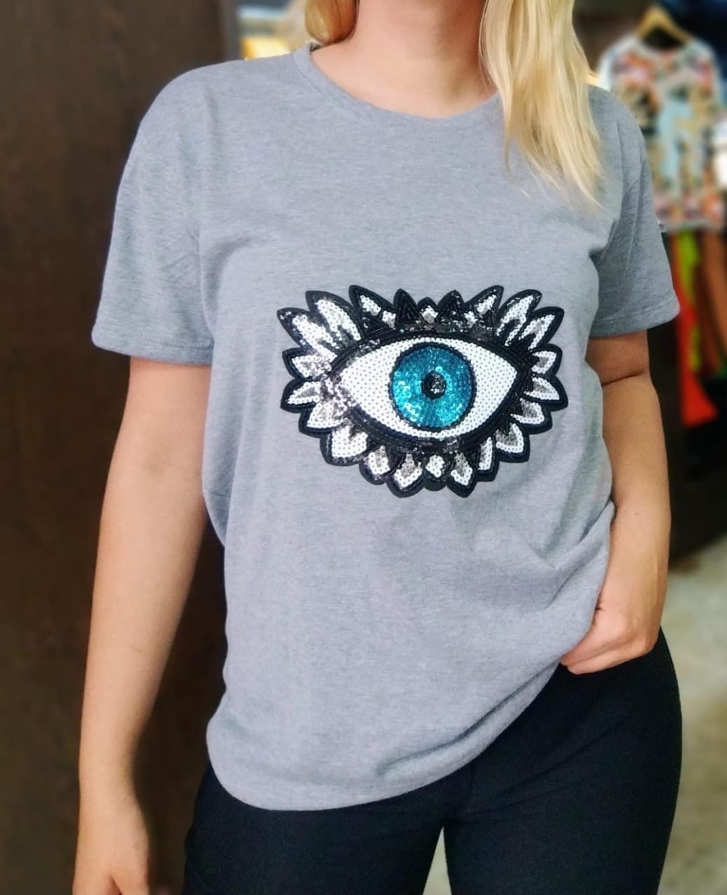 Remeras con Lentejuelas Dama - Imagen 2