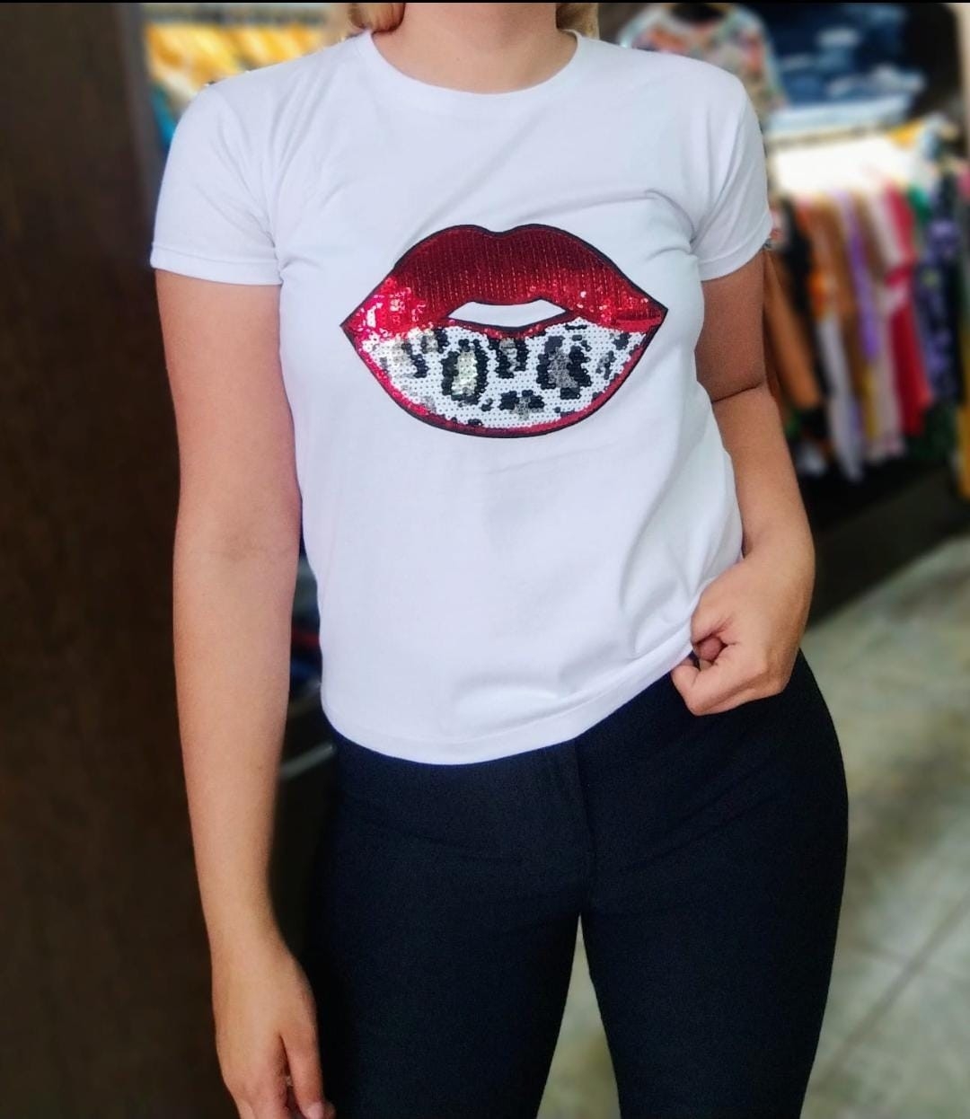 Remeras con Lentejuelas Dama - Imagen 3