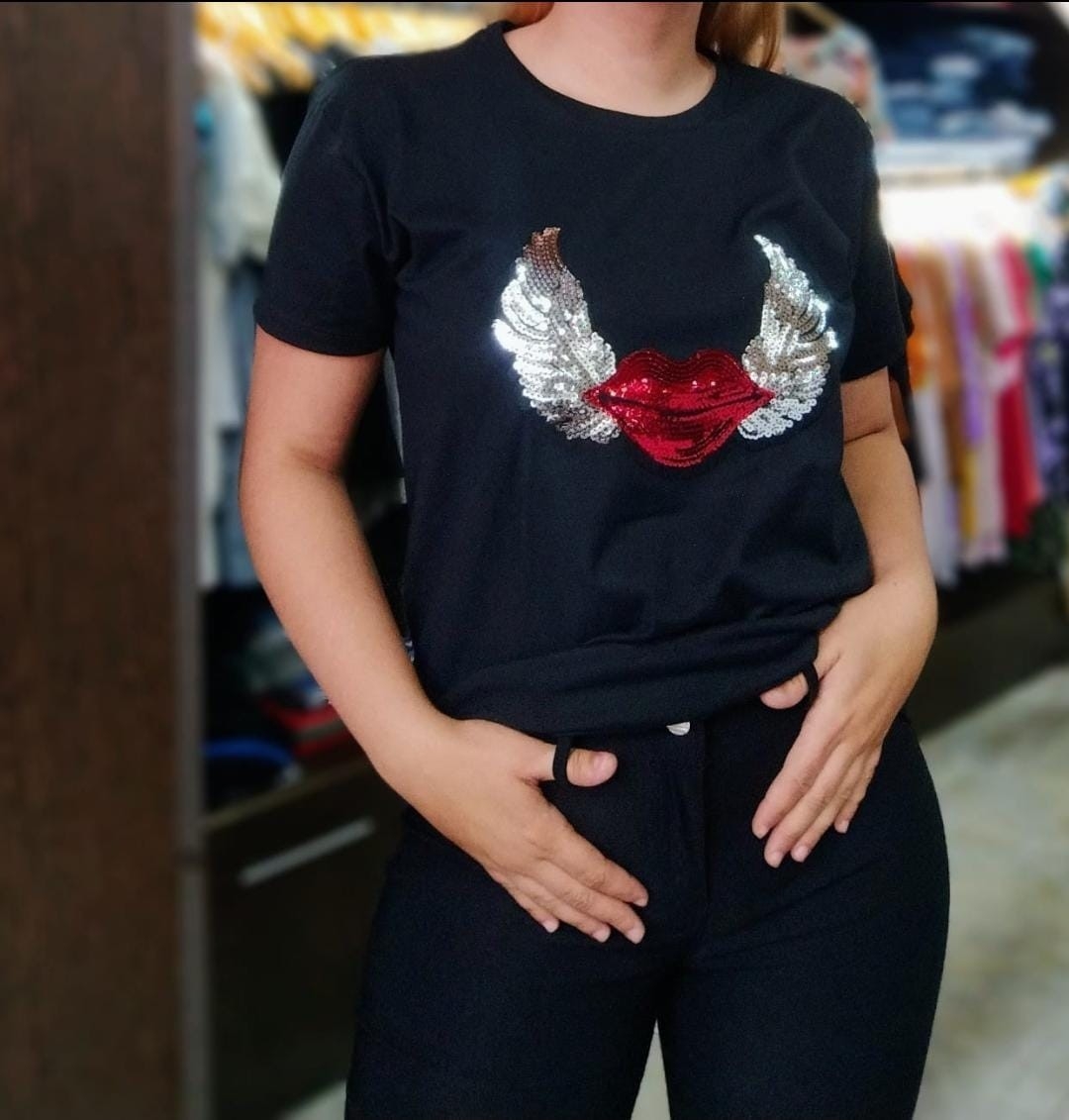 Remeras con Lentejuelas Dama - Imagen 6