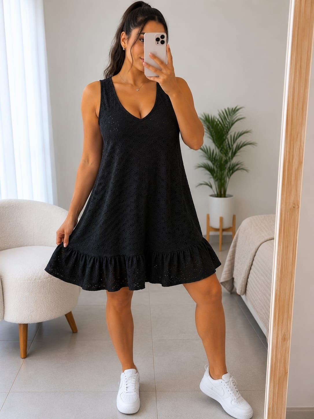 Vestido Brodery Excelente Calidad Talles Unico Abarca 5 - Imagen 4