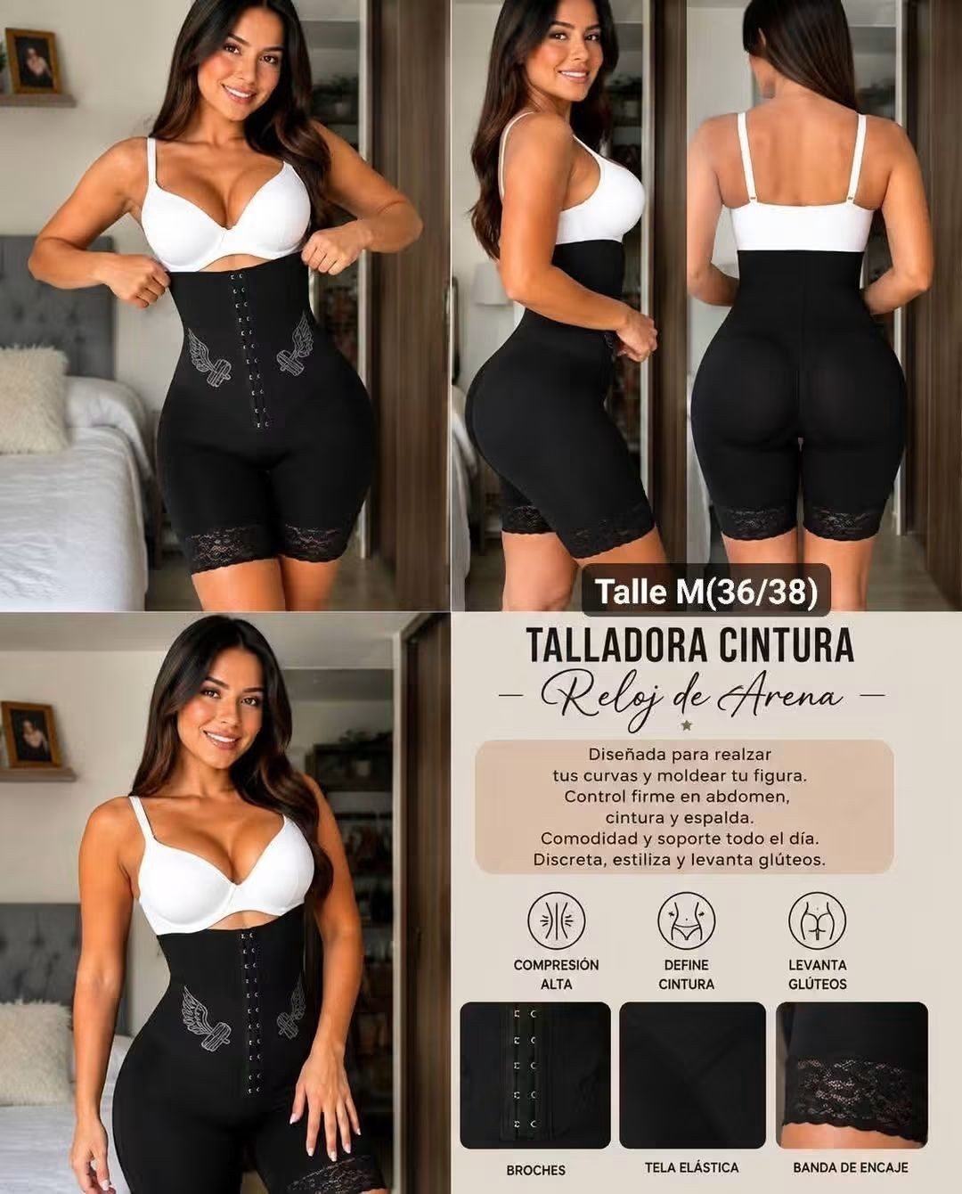 Biker con Faja  Talles M/l/xl/xxl/ Excelente Calidad - Imagen 3