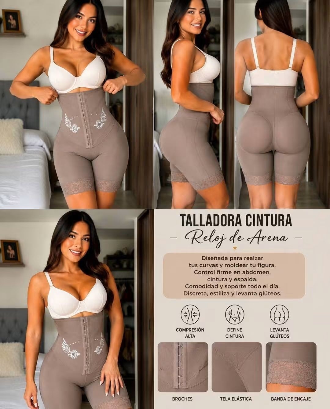 Biker con Faja  Talles M/l/xl/xxl/ Excelente Calidad - Imagen 5
